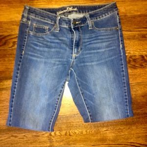 Dark blue pair of jeans